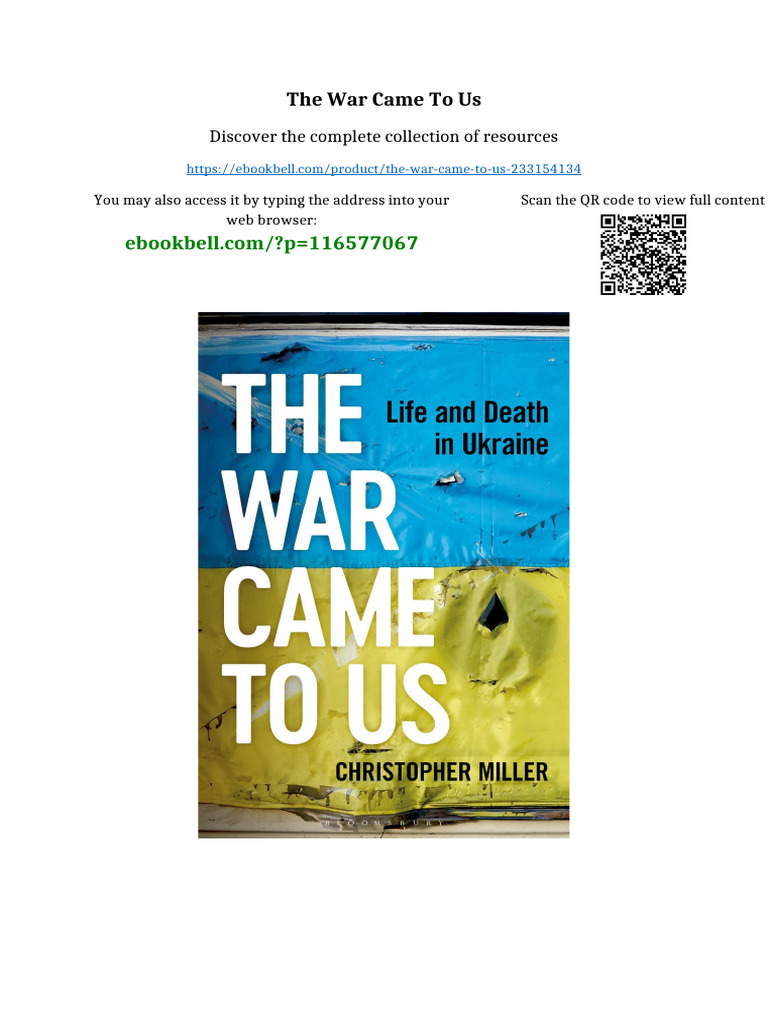 The War Came To Us PDF Version | PDF