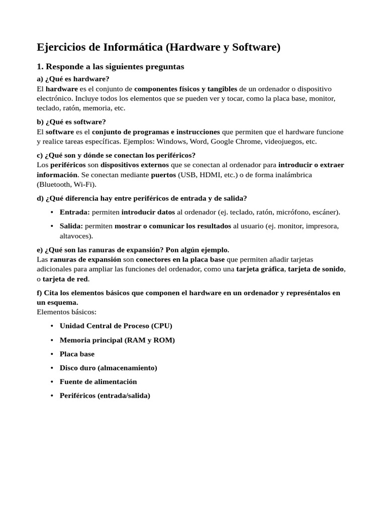 Activitat Repàs | PDF | Hardware de la computadora | Periférico