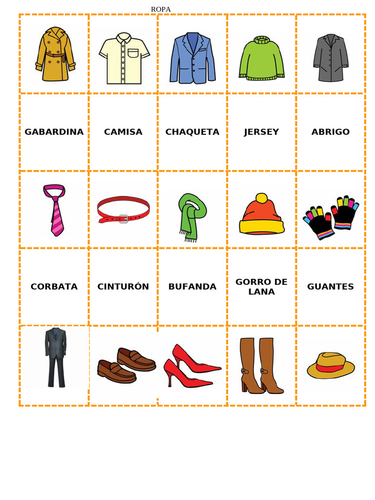 Memory de Ropa | PDF