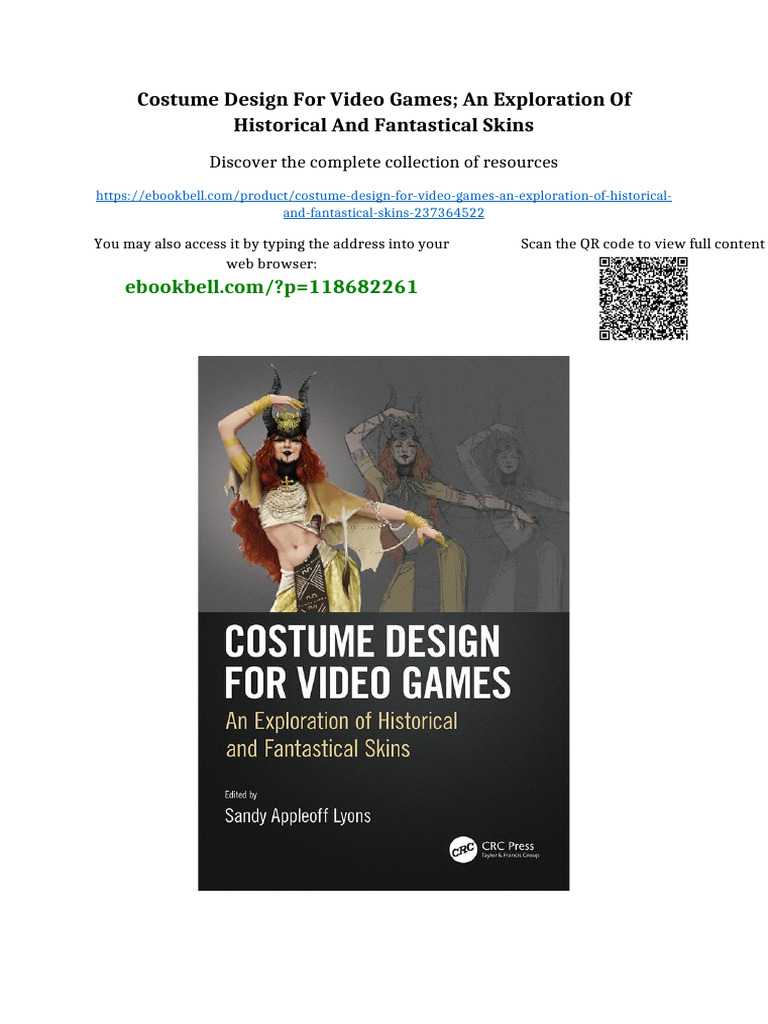 Costume Design for Video Games; An Exploration of Historical and ...