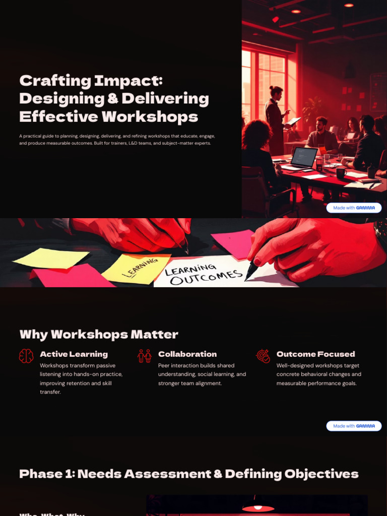Crafting Impact Designing and Delivering Effective Workshops | PDF ...