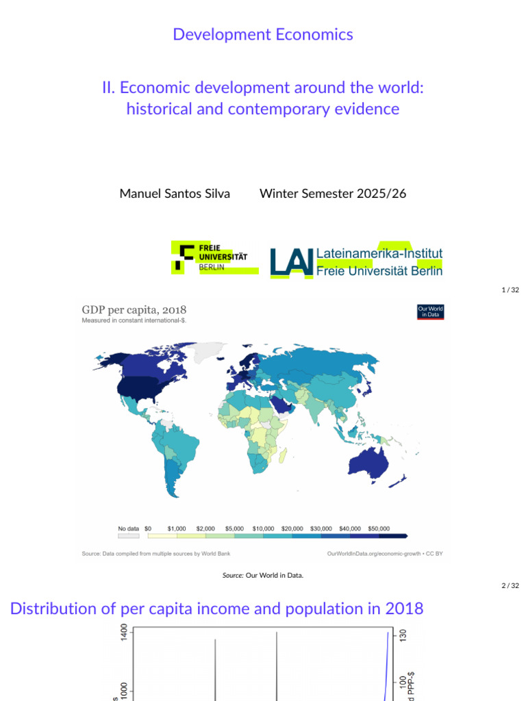 Lecture 2 Dev Econ Ws25 | PDF | Economies