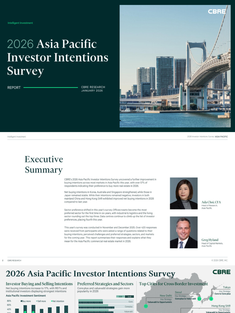 CBRE Asia Pacific Investor Int | PDF | Investing | Real Estate ...