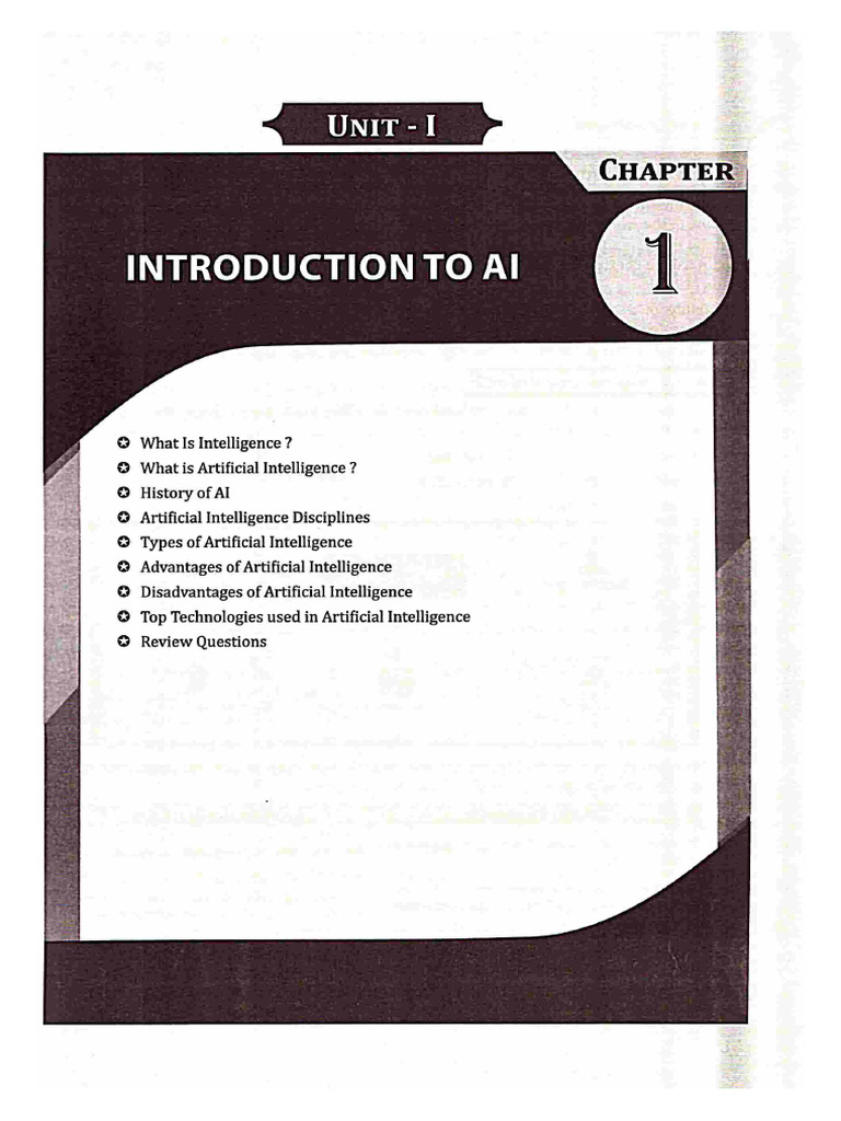 AI TEXTBOOK Chapter 1.PDF | PDF