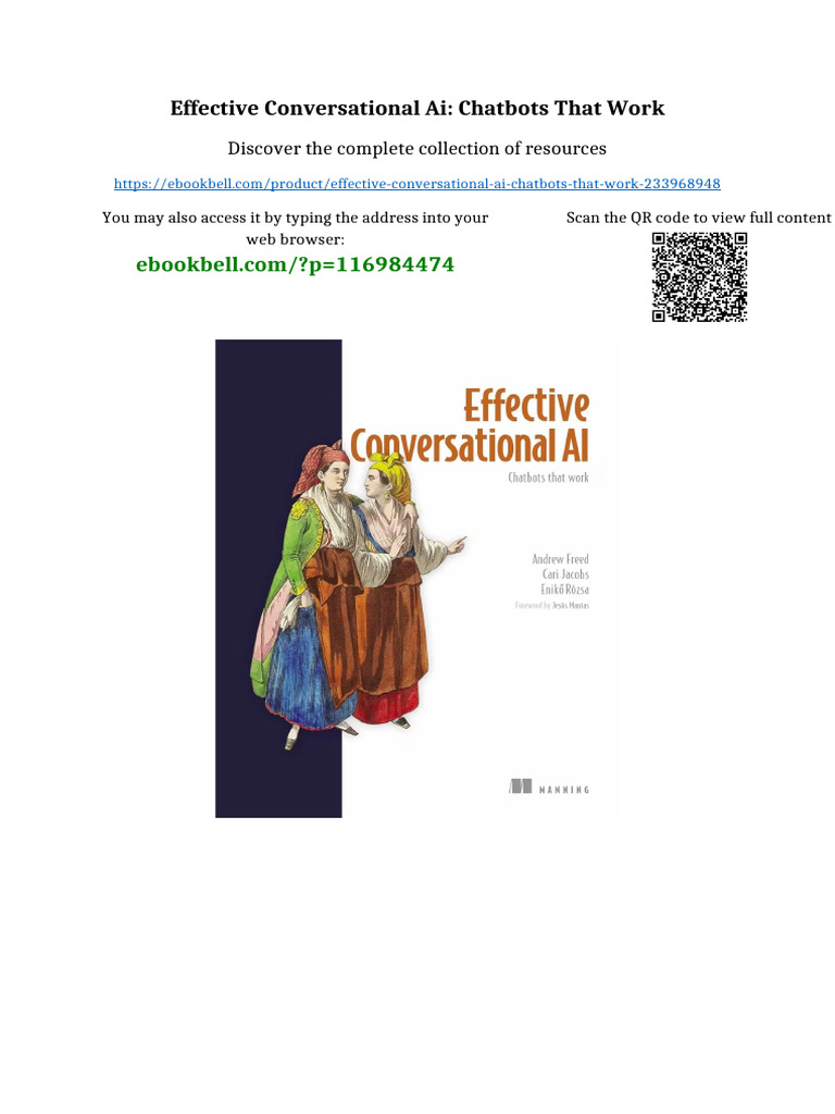 Effective Conversational AI: Chatbots That Work Online Version | PDF ...