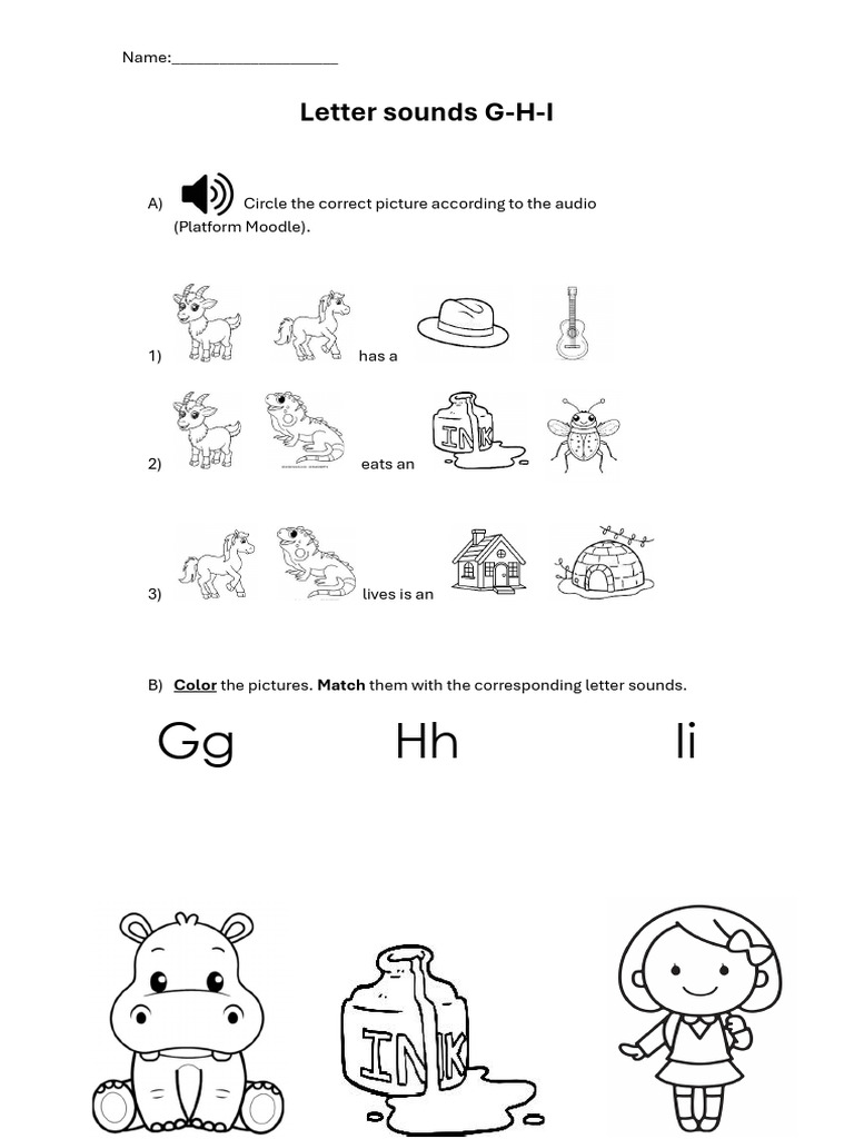 Letter Sounds GHI | PDF