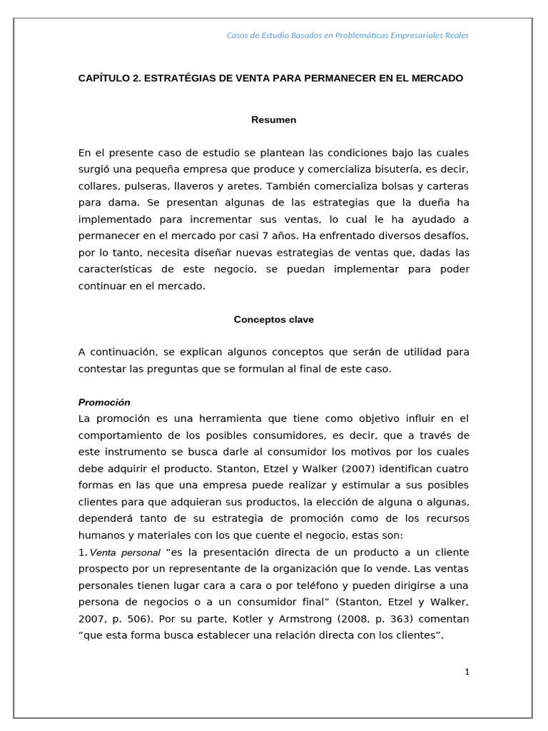 Casos de Estudio Basados en Problemáticas Empresariales Reales | PDF ...