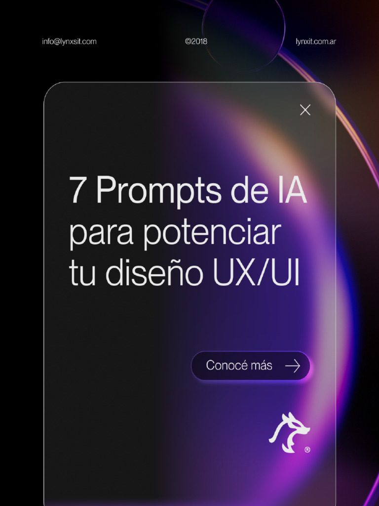7 Prompts de Inteligencia Artificial para Diseño UX - UI | PDF