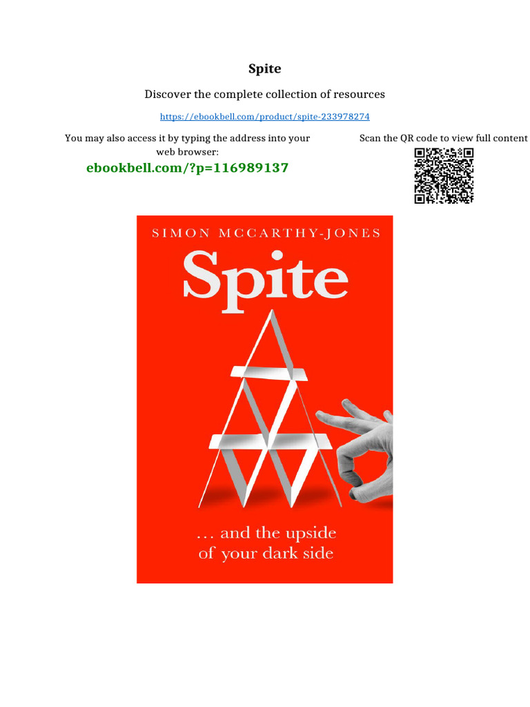 Spite Complete Edition | PDF | Blue Collar Worker | Employment