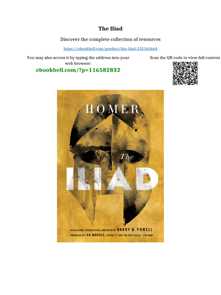 The Iliad Online Reading | PDF | Nanoparticle | Cell (Biology)