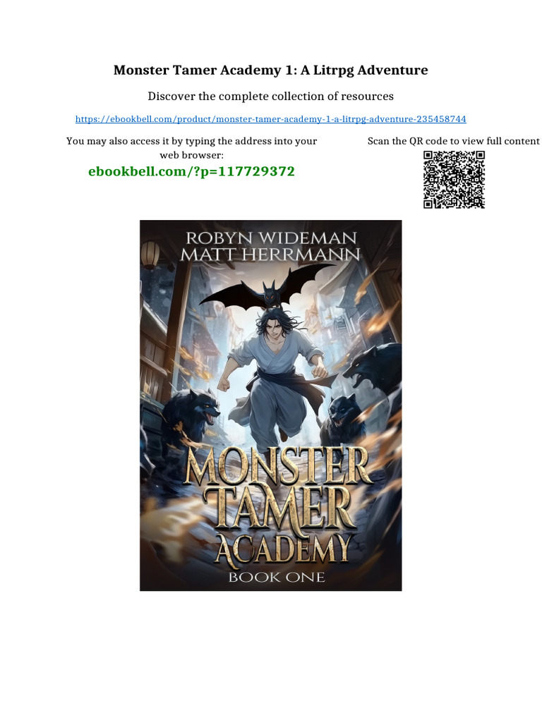 Monster Tamer Academy 1: A Litrpg Adventure Full | PDF | Intellectual ...