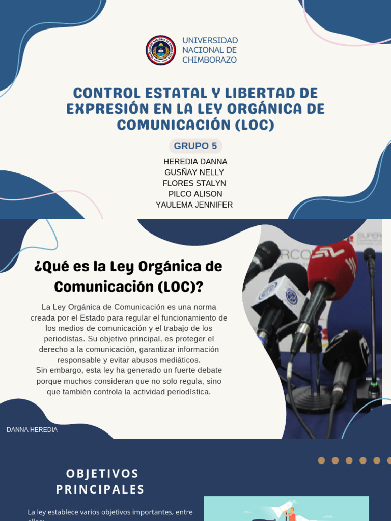 Control Estatal y Libertad de Expresión en La Ley Orgánica de ...