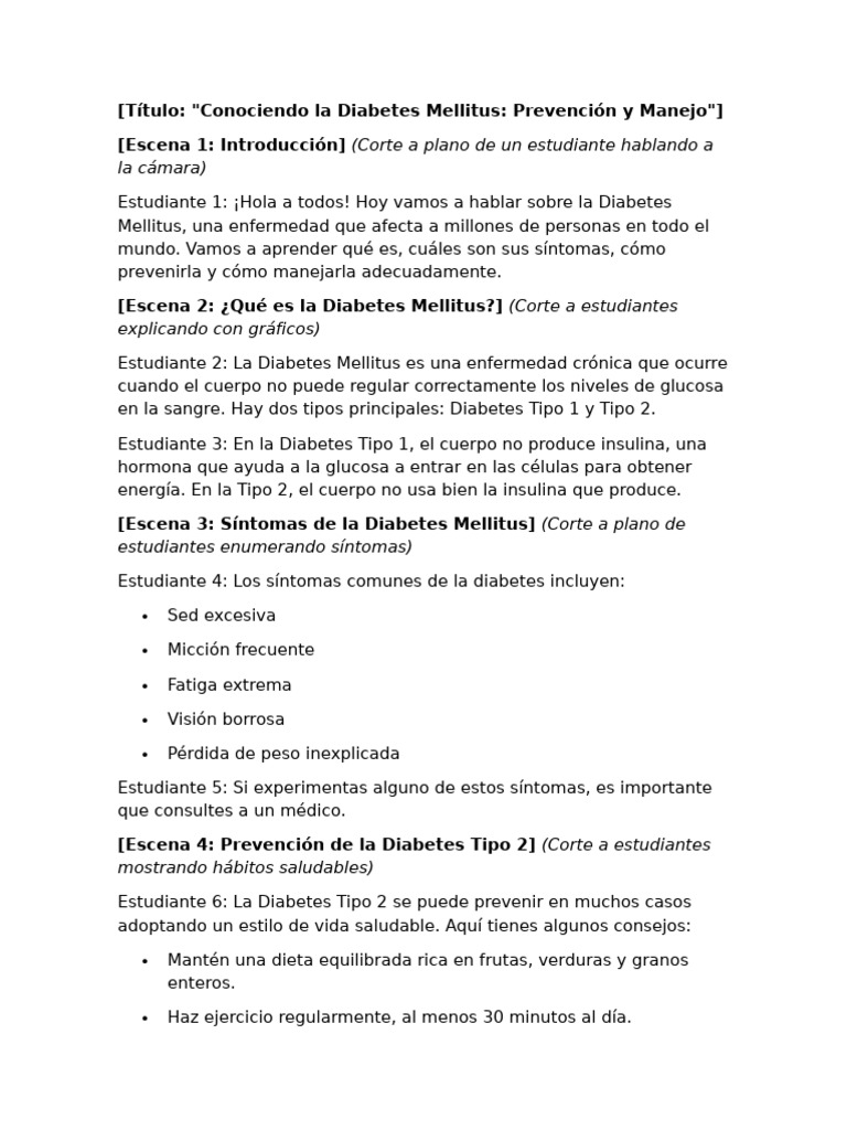 Script Diabetes | PDF | Diabetes | Medicina
