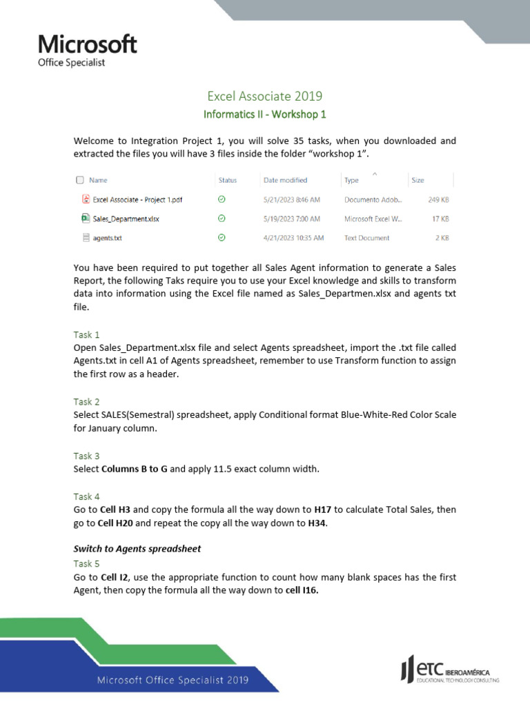 Excel Associate - Project 1 | PDF | Spreadsheet | Microsoft Excel