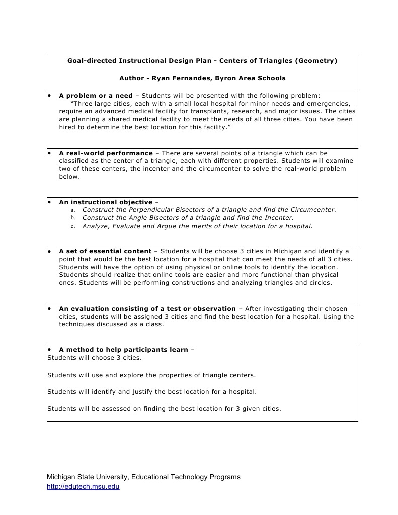 Lesson plan recreation fernandes pdf lesson plan triangle