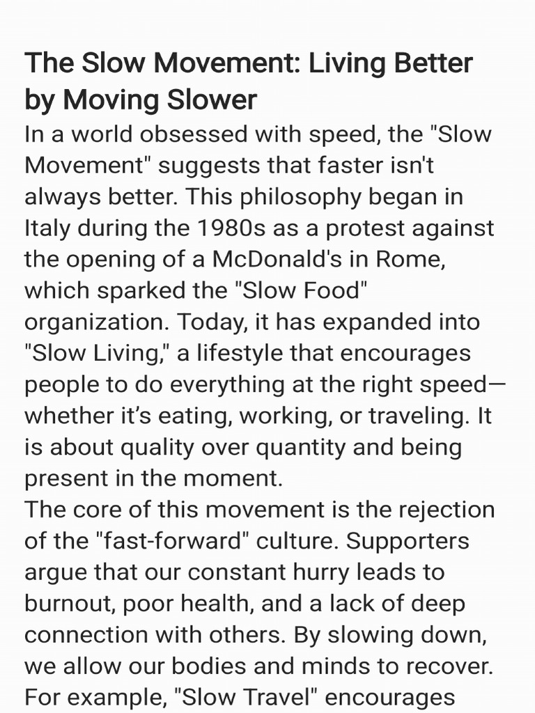 The Slow Movement - 260209 - 144852 | PDF