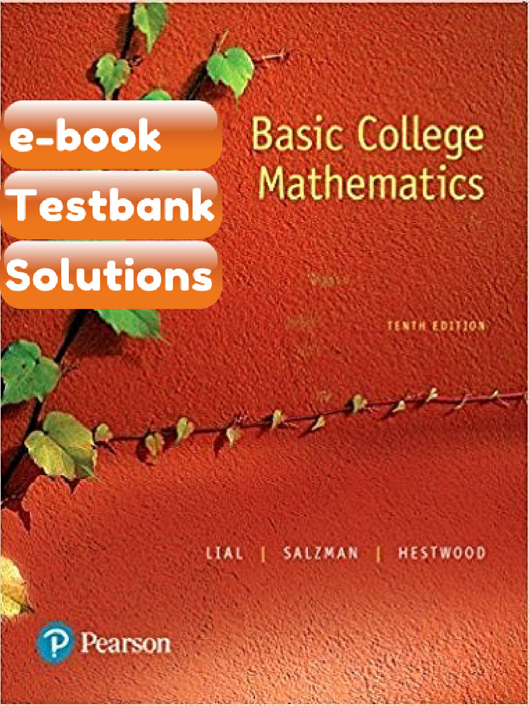 Testbank Basic College Mathematics 10th Edition Fast Download | PDF ...