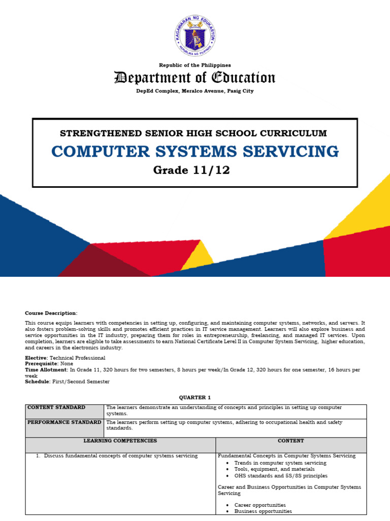 Computer Systems Servicing CG | PDF | Computer Network | Domain Name System