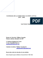 4. Panorama de la literatura tacneña actual (1995 - 2006)