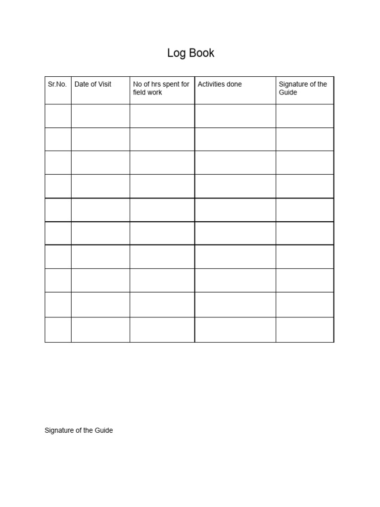 Copy of Log Book | PDF