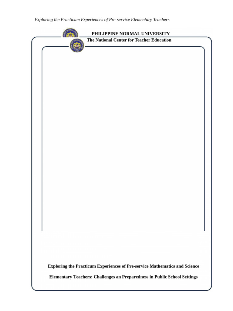 Border | PDF | Teachers | Inquiry Based Learning