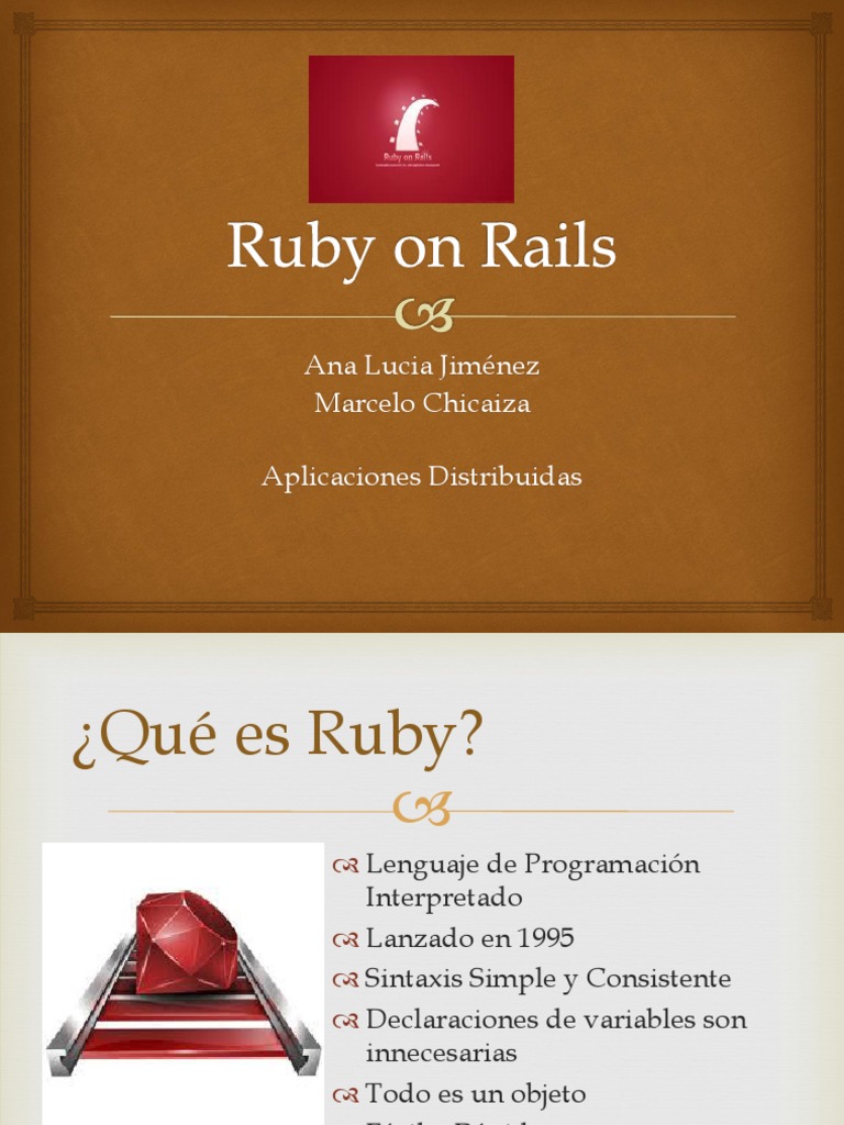 Ruby On Rails PDF Ruby on Rails Ruby (lenguaje de programación)