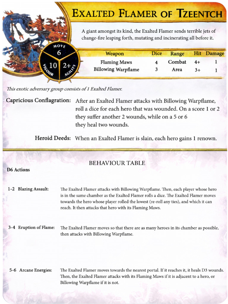 Exalted Flamer of Tzeentch | PDF