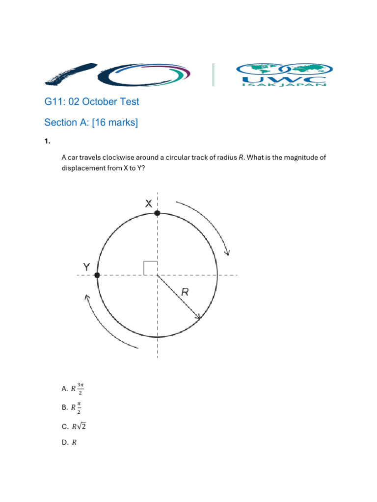G11_test_bo | PDF | Force | Mass