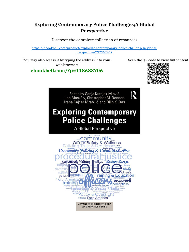 Exploring Contemporary Police Challenges;A Global Perspective No ...