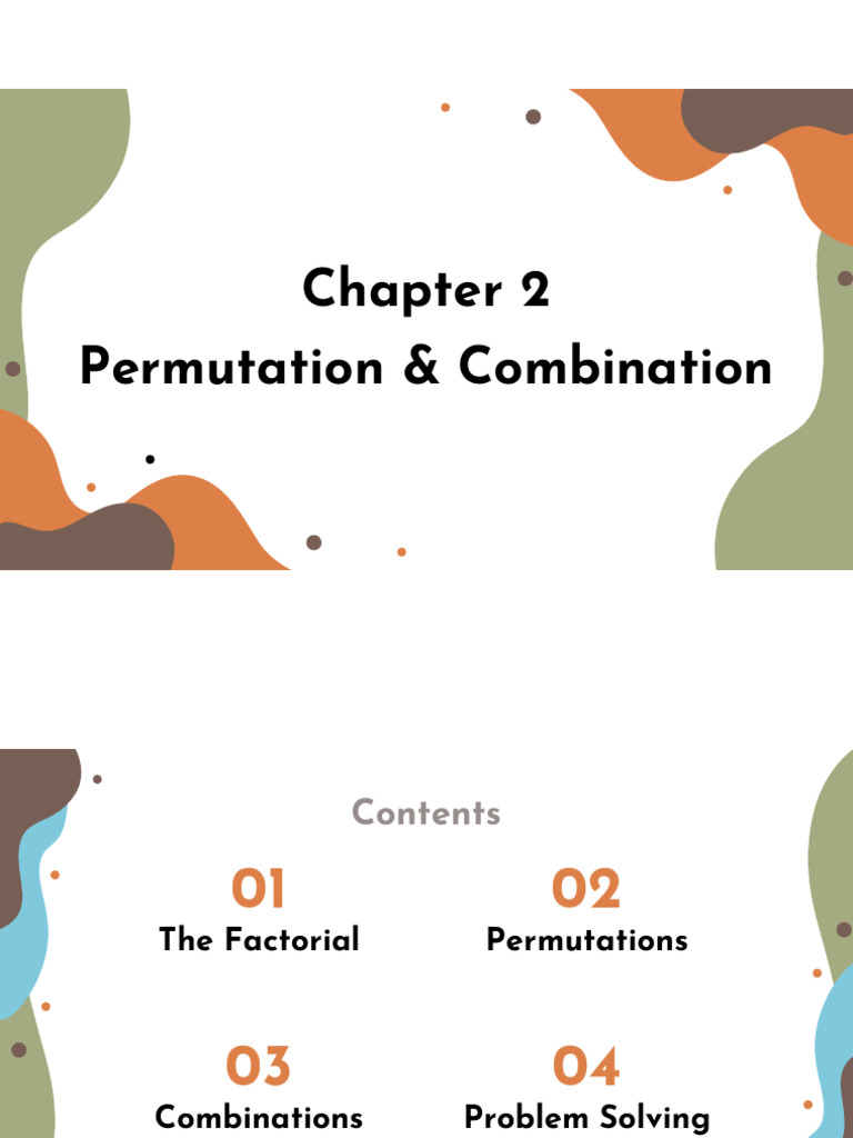 2 Permutation and Combination | PDF | Permutation | Mathematical Concepts