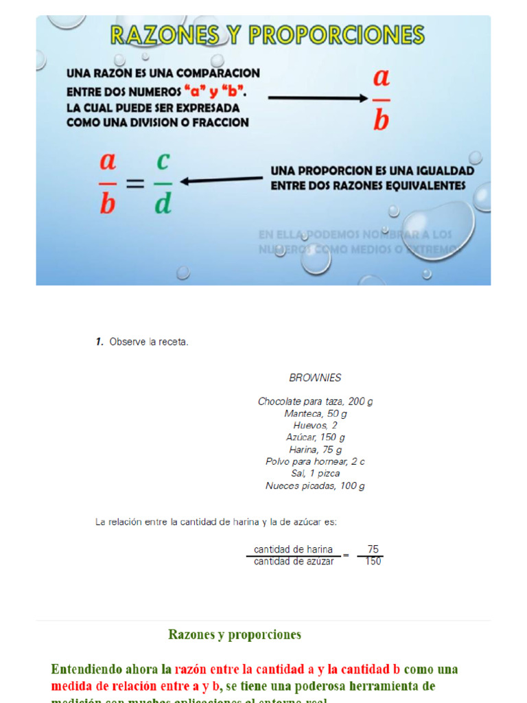 Razón y Proporción | PDF