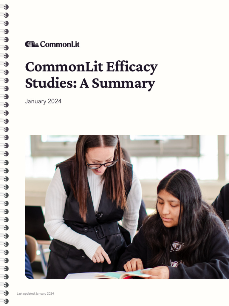 CommonLit Efficacy Studies A Summary (Report) | PDF | Multilevel Model ...