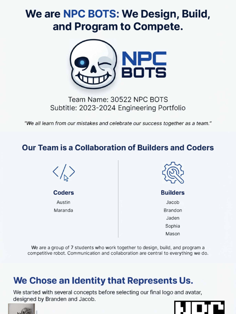 NPC BOTS Engineering Portfolio | PDF