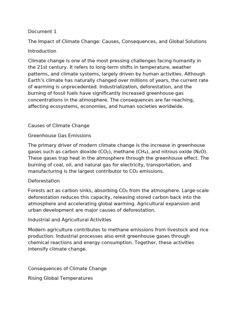 Document 35 | PDF | Climate Change | Greenhouse Gas