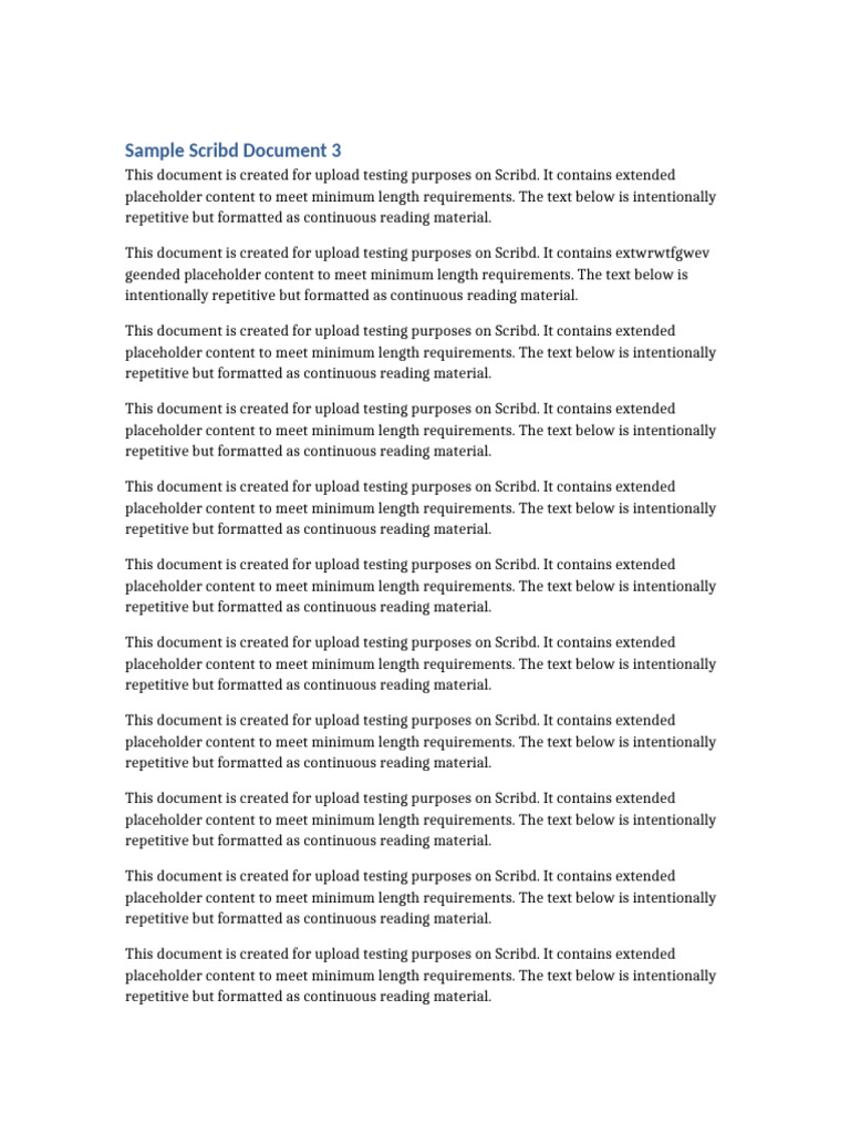 Scribd Docu2342353ment 3 | PDF | Scribd | Services (Economics)