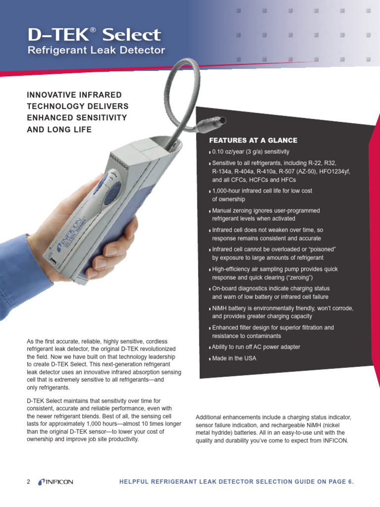 351 Inficon D TEKSelect Brochure | PDF | Infrared | Optical Filter