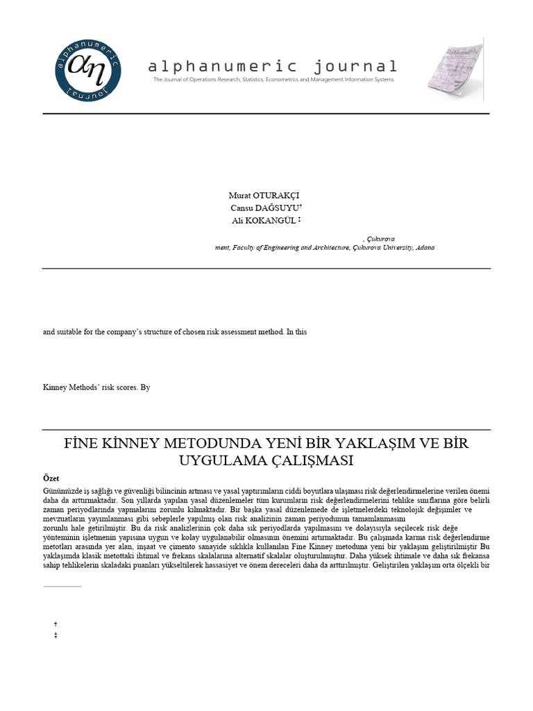 A New Approach To Fine Kinney Method and An Implem | PDF | Risk ...