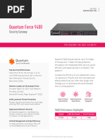 Quantum Force 9100 | PDF | Firewall (Computing) | Computer Security