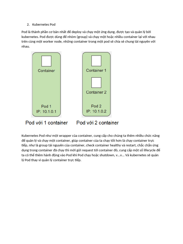 Kubernetes Pod | PDF