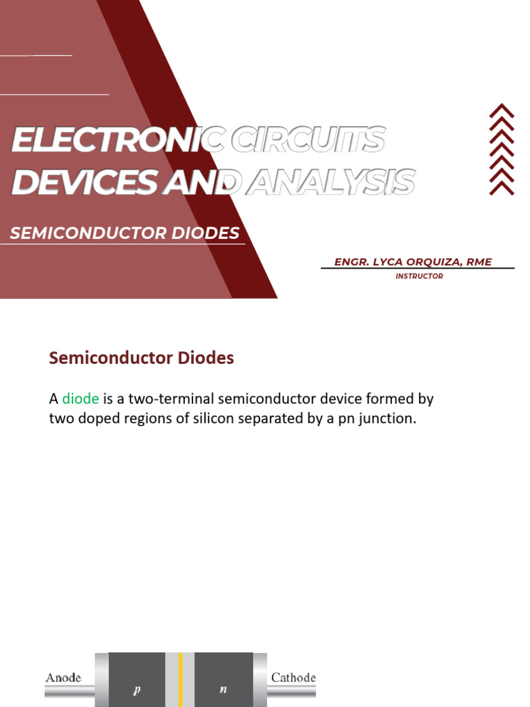 Edc Semiconductor Diodes | PDF | P–N Junction | Diode