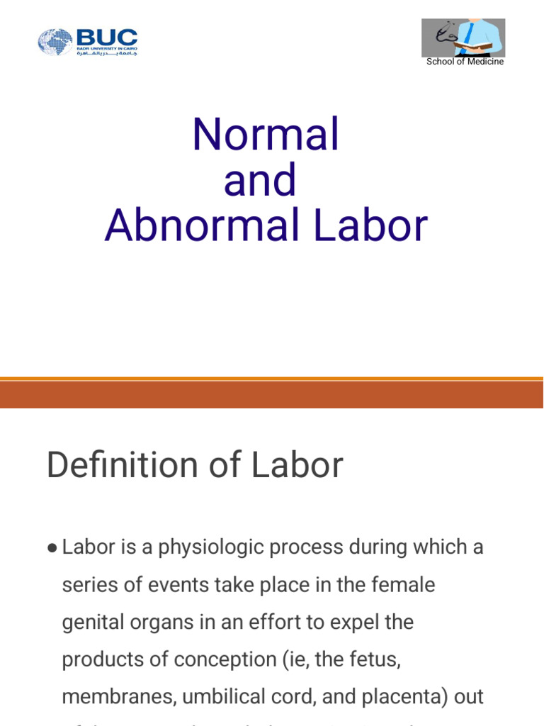 Normal and Abnormal Labor | PDF | Childbirth | Pelvis