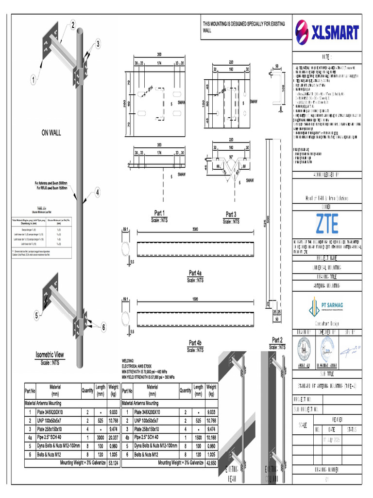 Standard RF Antenna Mounting - Wall Mount Bracket | PDF