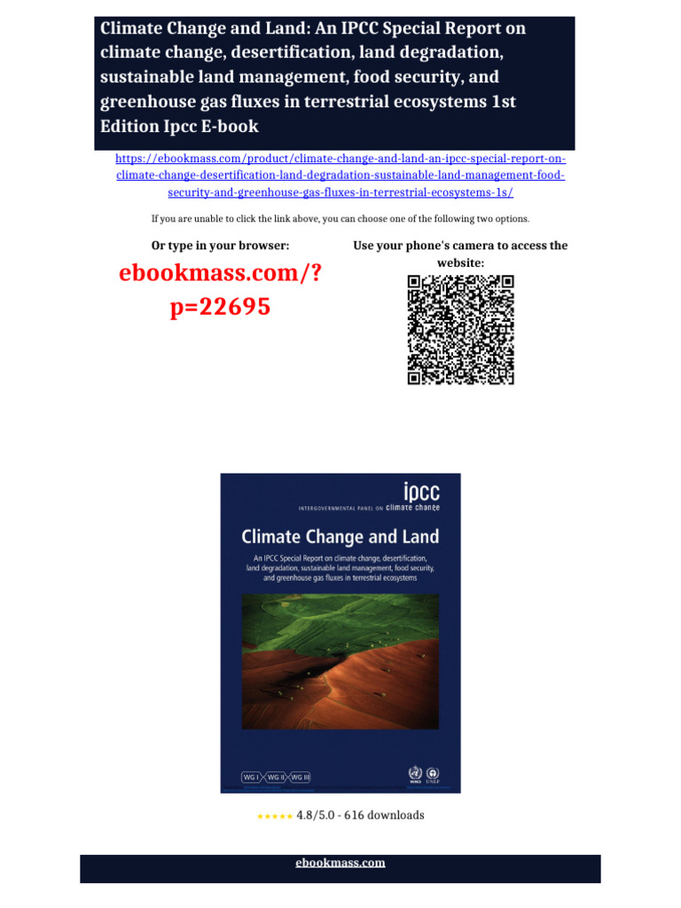 Climate Change and Land: An IPCC Special Report on climate change ...
