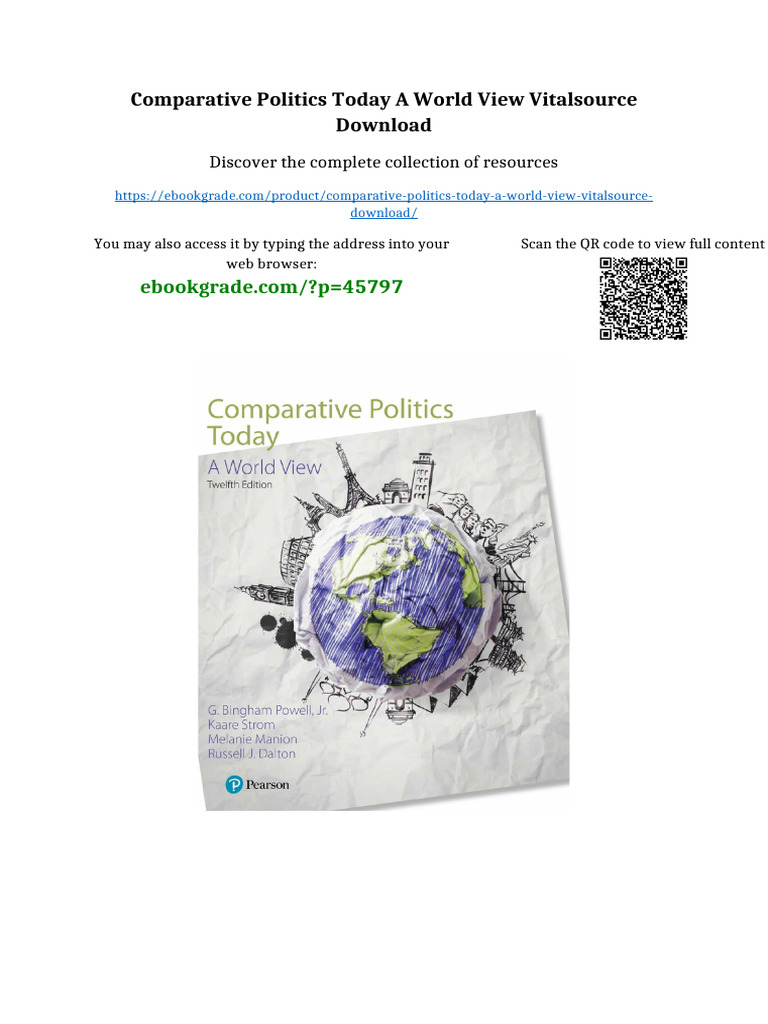 Comparative Politics Today A World View Vitalsource Download newest ...