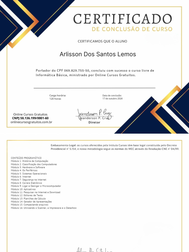 Certifica Do | PDF