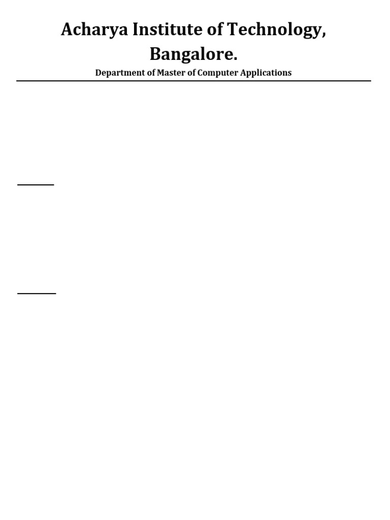 CC Question Bank-1 | PDF