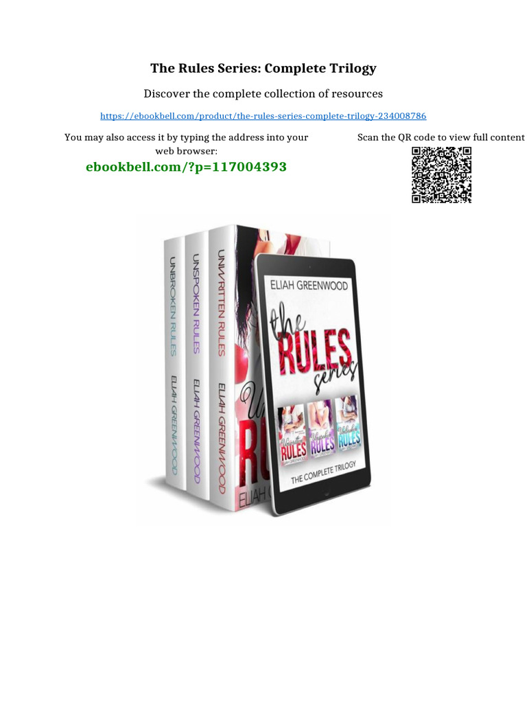 The Rules Series: Complete Trilogy all chapters available | PDF ...