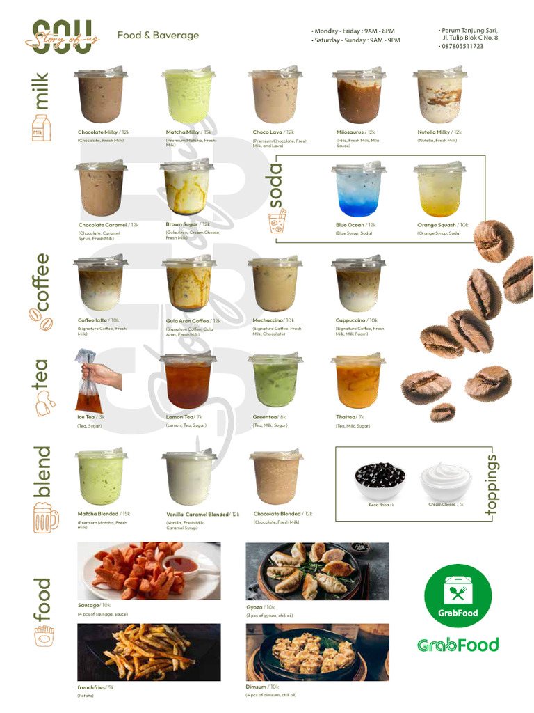 Menu Sou | PDF | Caramel | Chocolate