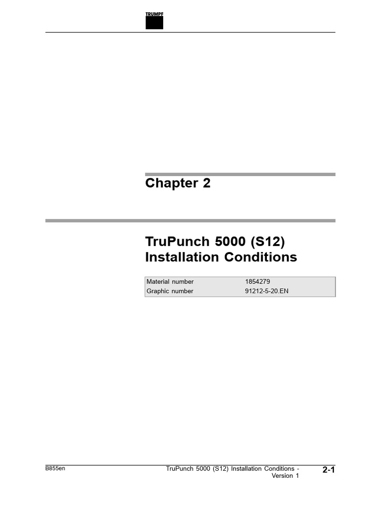 IC TruPunch 5000 (S12) EN V1 91212-5-20 | PDF | Power Supply | Electricity