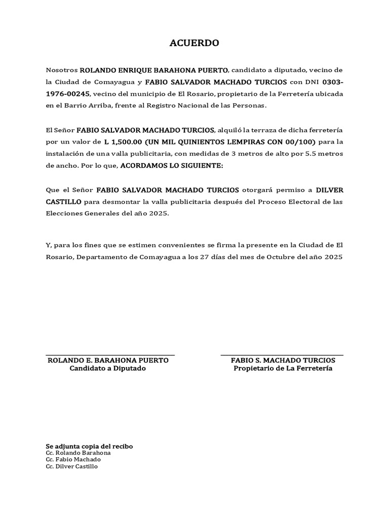 Acuerdo | PDF